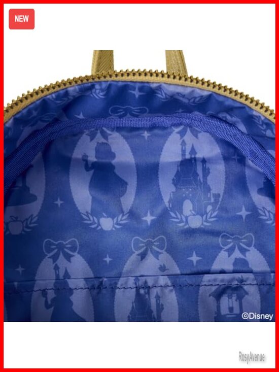 Loungefly Disney Snow White Cosplay Mini Backpack Faux Leather Velvet